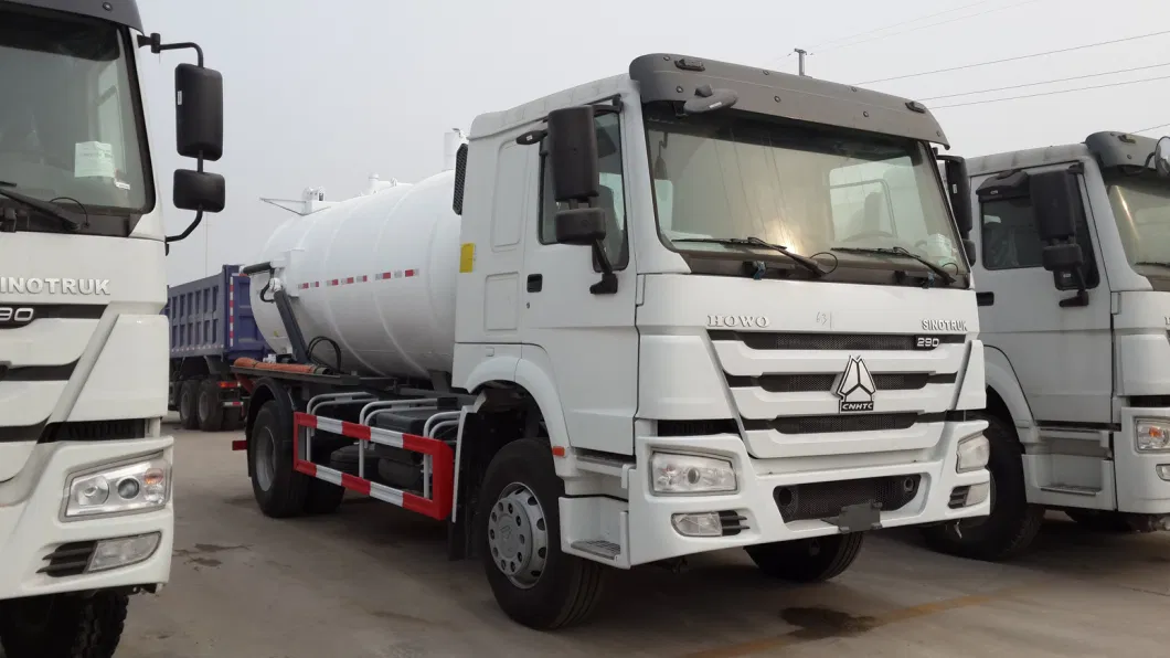 10 Cubic Meter Vacuum Tanker Sinotruk HOWO 12, 000 Liters Sludge Sewer Suction Vacuum Tanker Sewage Trucks Rhd