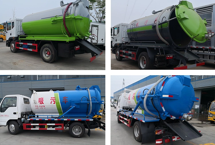 Factory Price Top Quality Sewer and Industrial Cleaning Sewage Suction Vacuum Tank Truck