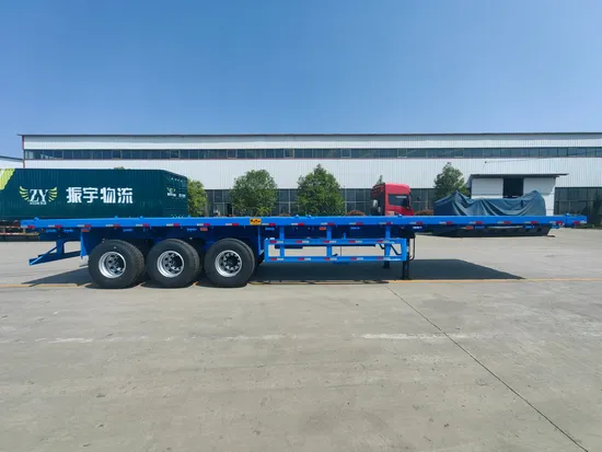 Migliori rimorchi di capacità di carico del pianale di prezzi 40FT rimorchio del camion dei semirimorchi del contenitore a base piatta del tri asse da 40 tonnellate in vendita