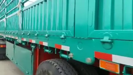 Semirimorchio per camion da carico con parete laterale per carichi pesanti a 2/3 assi/sponda laterale/sponda ribaltabile/recinzione/paletto con serratura per container