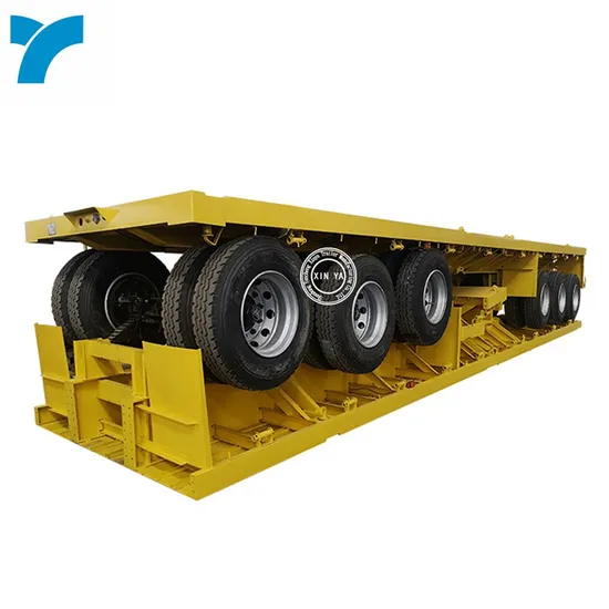 Nuovo Xinya 40FT pianale container trasporto camion rimorchio 40 piedi 3 assi semirimorchio a pianale in vendita